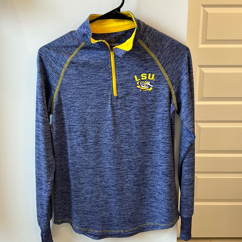 LSU women’s quarter zip pullover